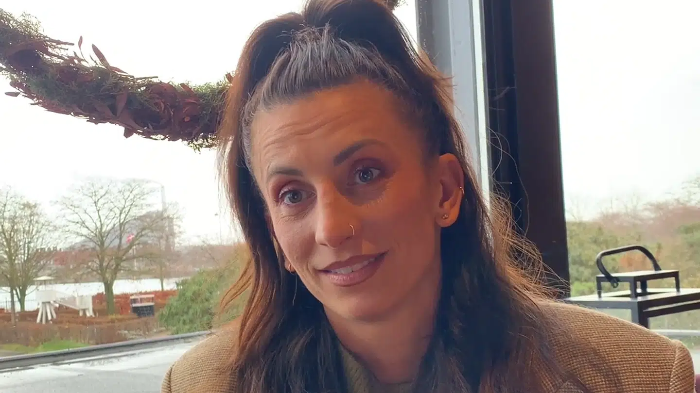 Mie Skov til pressemøde på sæson to af 'Spillet' der har premiere på TV 2 1. januar.