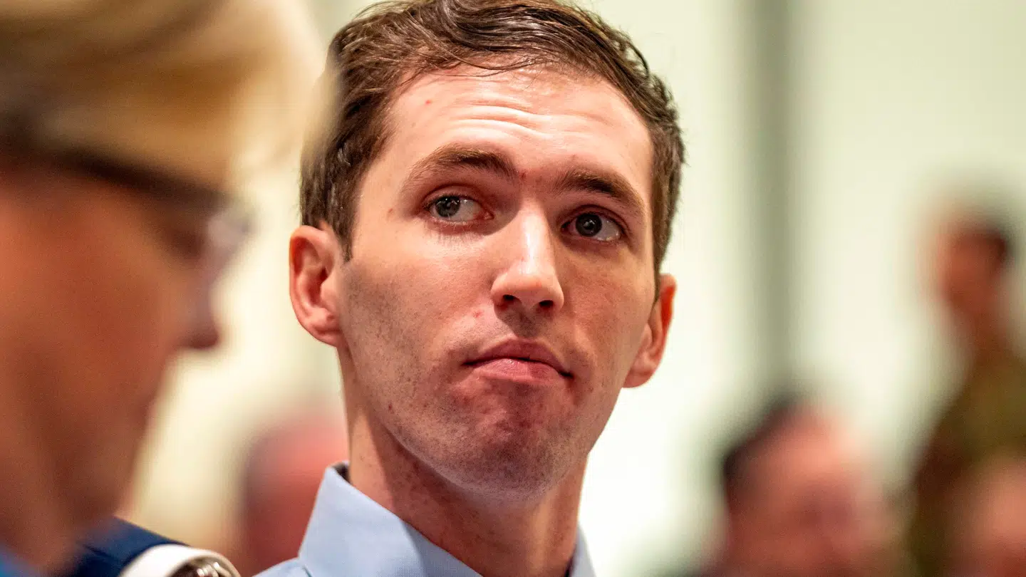 Tyler Robinson var første gang fysisk til stede ved Fourth District Court i Provo, Utah.