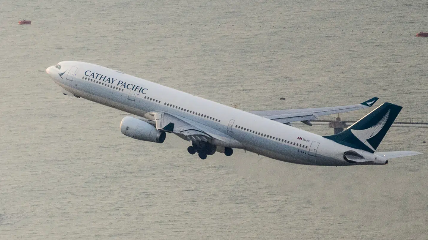 Arkivfoto: Et Cathay Pacific fly fra Hongkong.