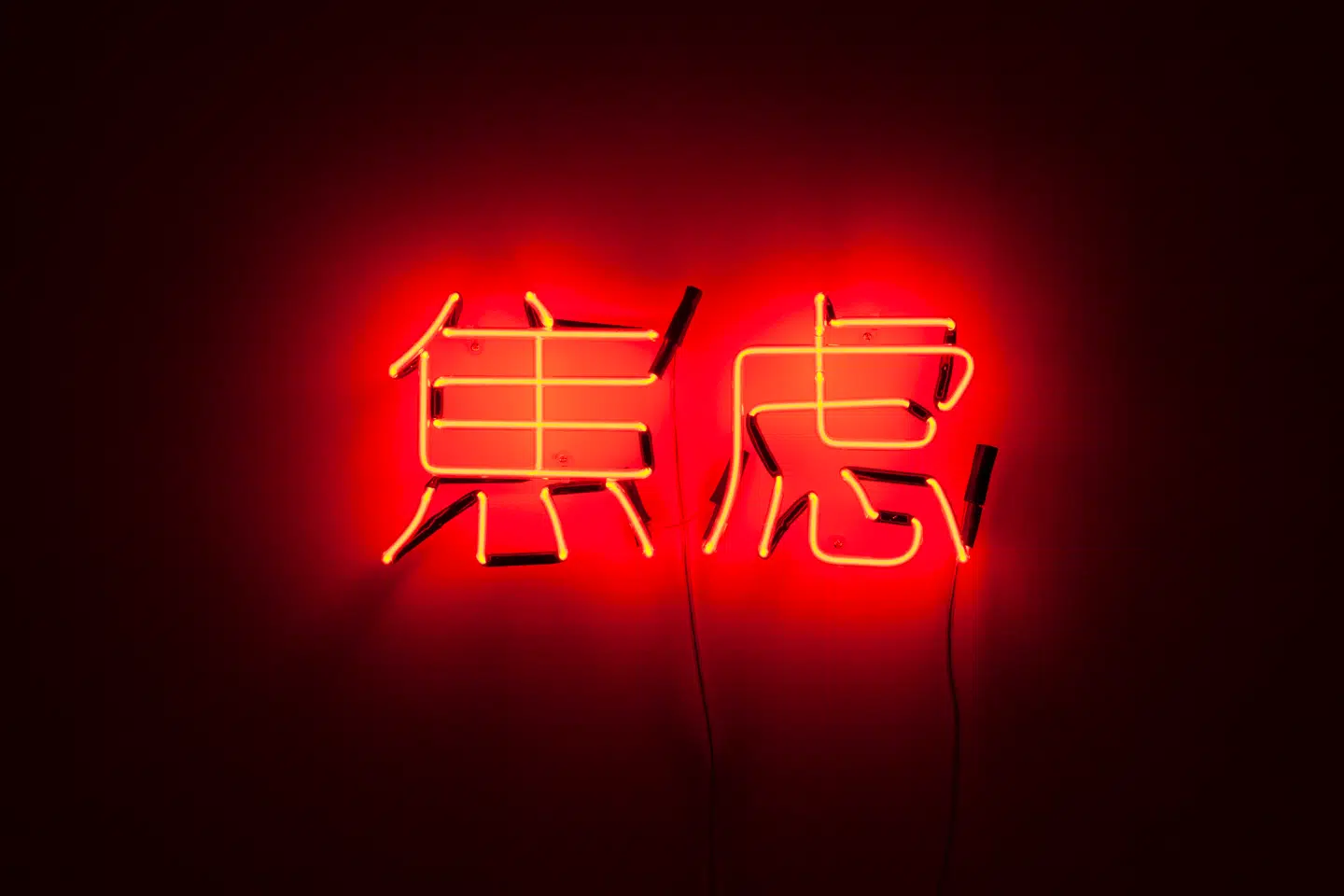 Jiaolü står der på kinesisk – »angst« eller »bekymring« – og ja, den har vi nok af. Det er Henrik Plenge Jakobsen, der har lavet værket