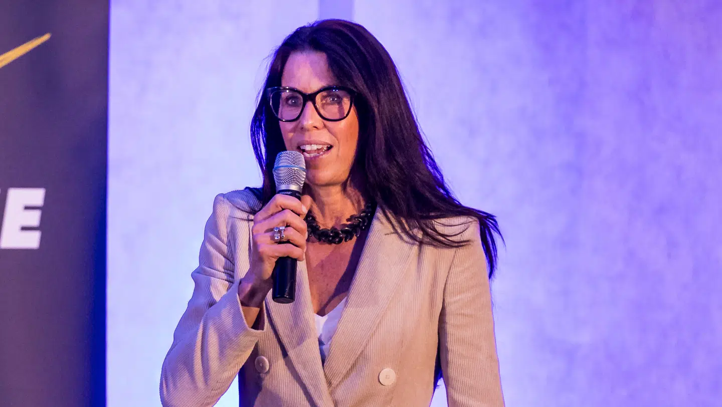 Magdalena Forsberg, da hun i 2024 blev indlemmet i det internationale biathlon forbunds hall of fame.