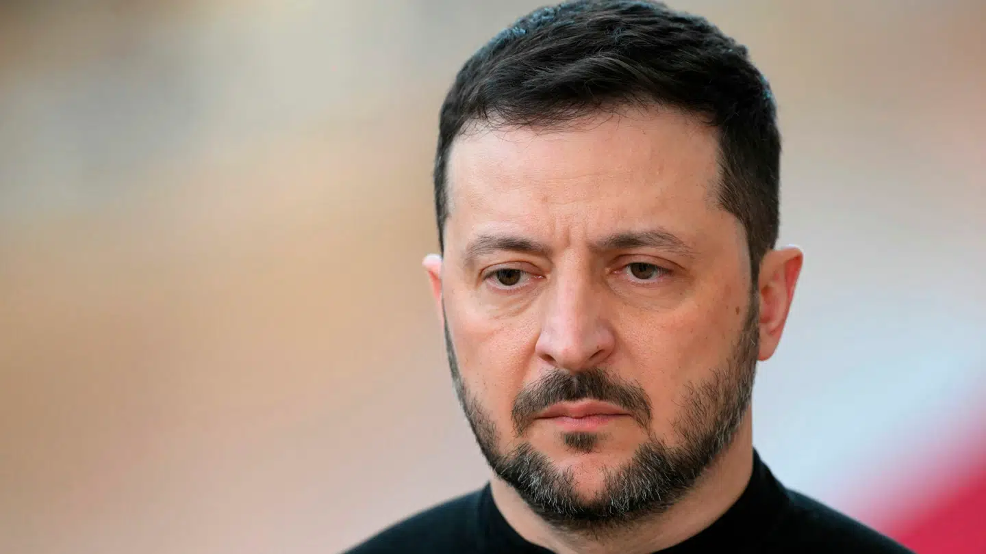 Her ses Ukraines præsident Volodymyr Zelenskyj.