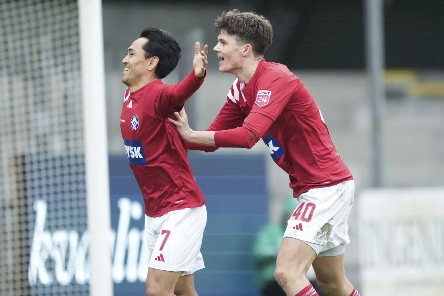 Ramazan Orazov fejrer her en scoring mod Sønderjyske i Superligaen. (Arkivfoto).