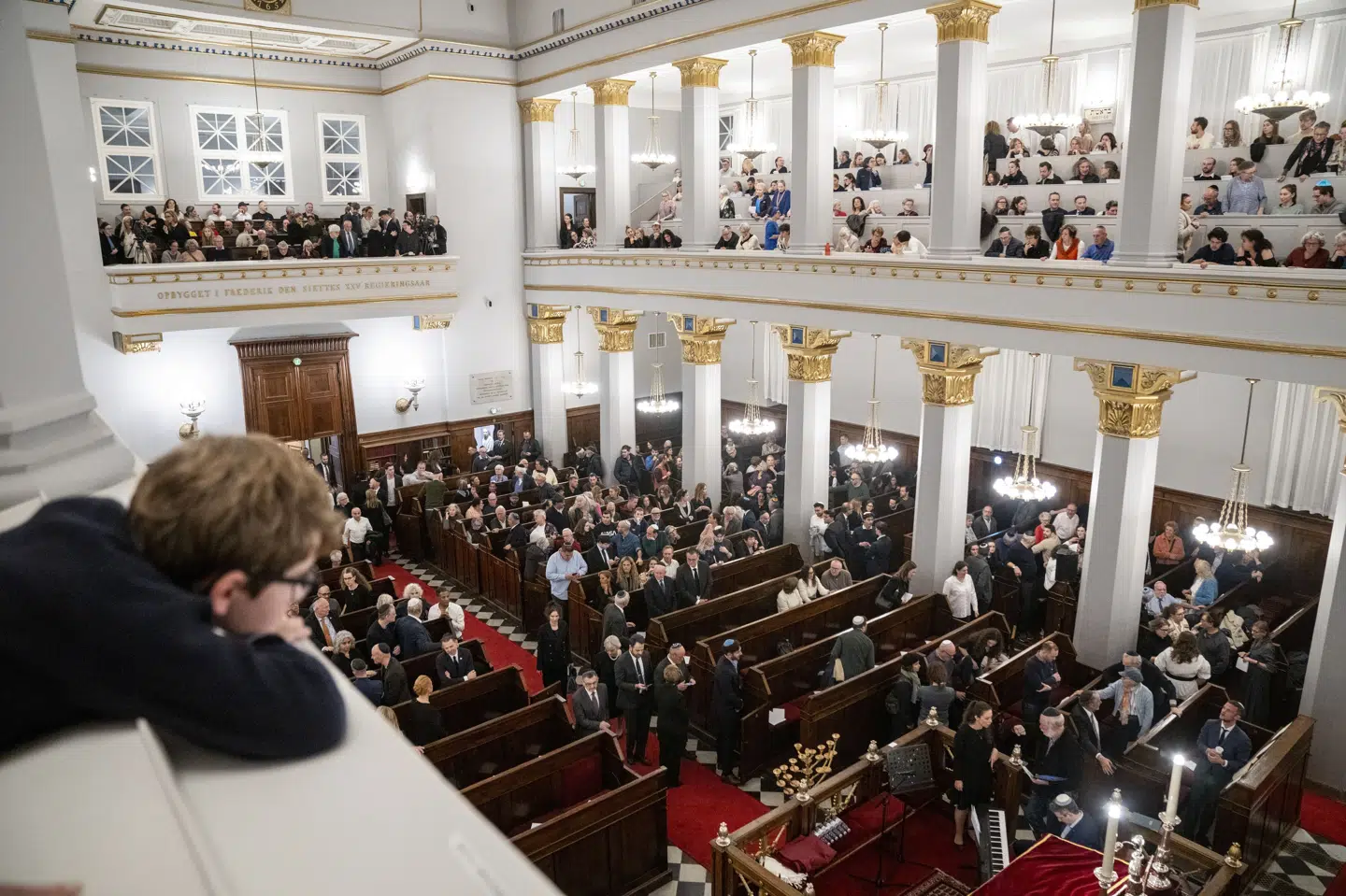 I flere år har for eksempel synagogen i det indre København været genstand for særlig opmærksomhed fra politiets side. (Arkivfoto)