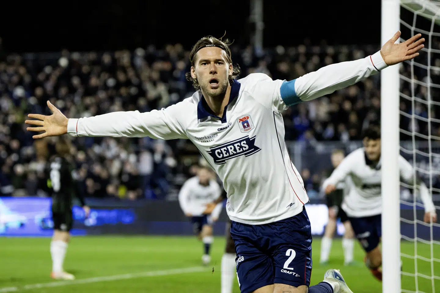 AGF's Felix Beijmo sikrede aarhusianerne en semifinalebillet med en scoring over OB i kvartfinalen. (Arkivfoto).
