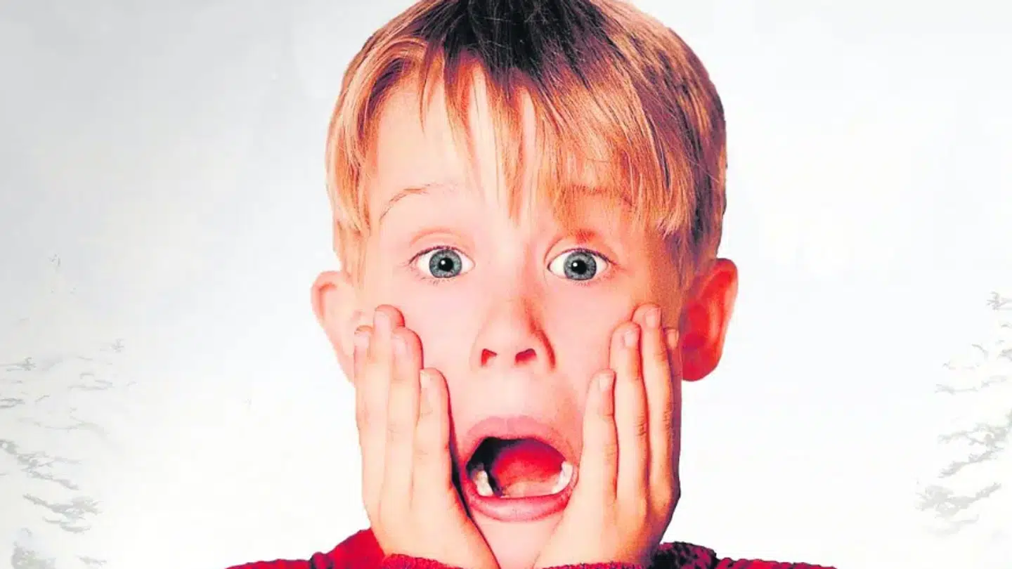 Macaulay Culkin som Kevin McCallister i 'Home Alone' fra 1990.