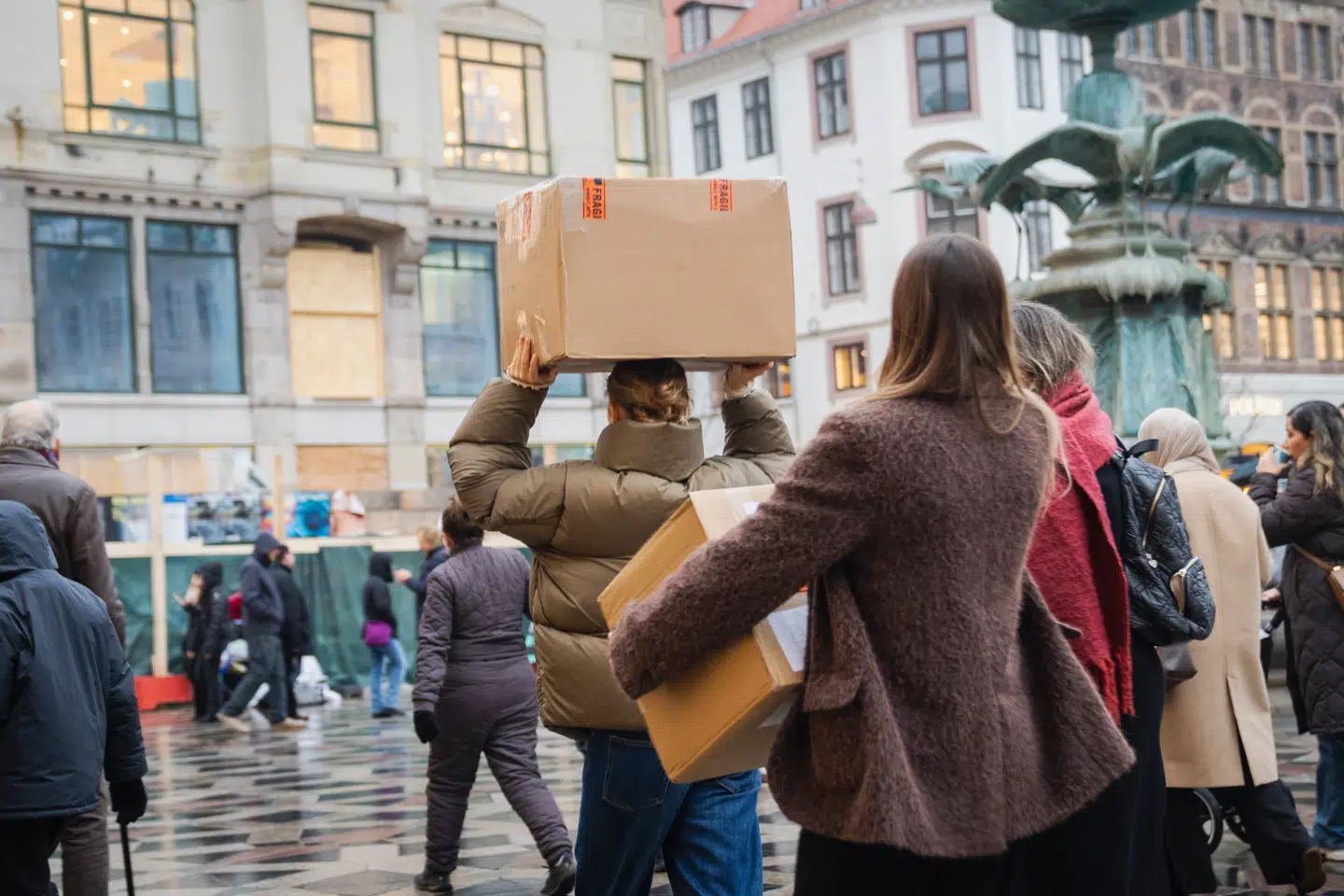 Julehandel på Strøget i København fredag den 5. december 2025. Decembers julehandel satte rekord i 2024 med 38, 5 milliarder kroner. (Foto: Sebastian Elias Uth/Ritzau Scanpix)