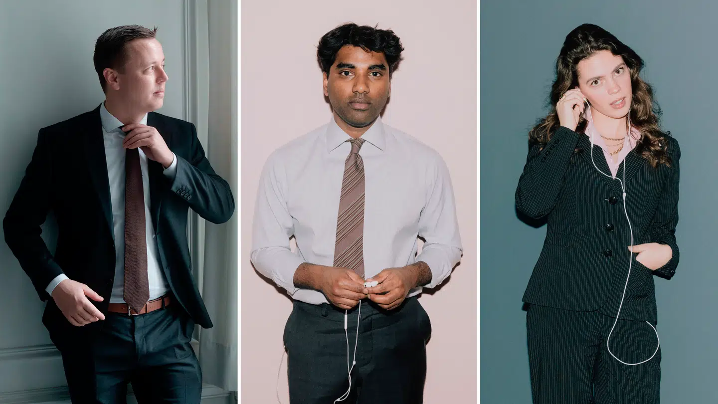 I en artikelserie zoomer Berlingske ind på nogle af dem, der står bag, når partierne laver opslag på sociale medier. Det gør Sebastian Savio Nørby (i midten) og Lærke Gregersen, mens Mads Korsholm skiftede til det private erhvervsliv sidste år.