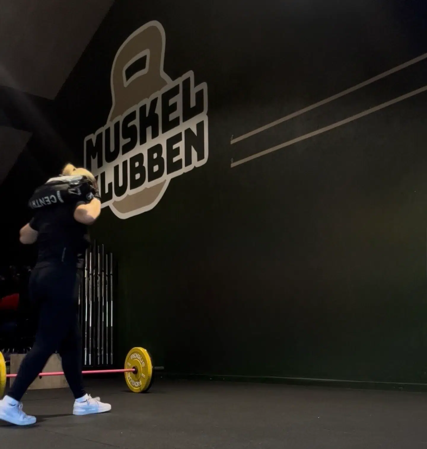 Alberte Aaskov til en af de mange træninger i Muskelklubben i Slagelse.