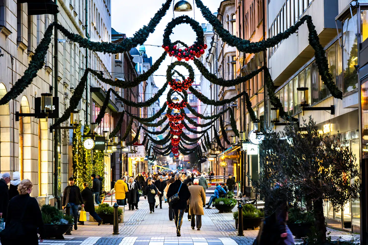 Julehandel i Stockholm.