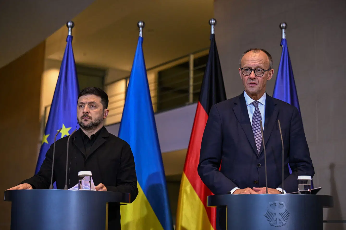 - Vi har nu en chance for en ægte fredsproces for Ukraine. Denne spire er endnu lille, men chancen er ægte, siger den tyske forbundskansler, Friedrich Merz.