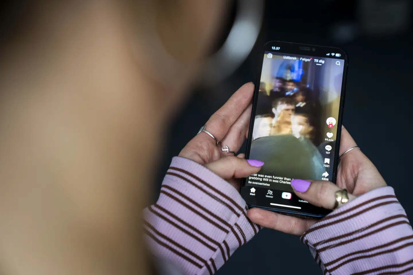 TikTok-appen er yderst populær blandt børn og unge i Danmark. (Arkivfoto).