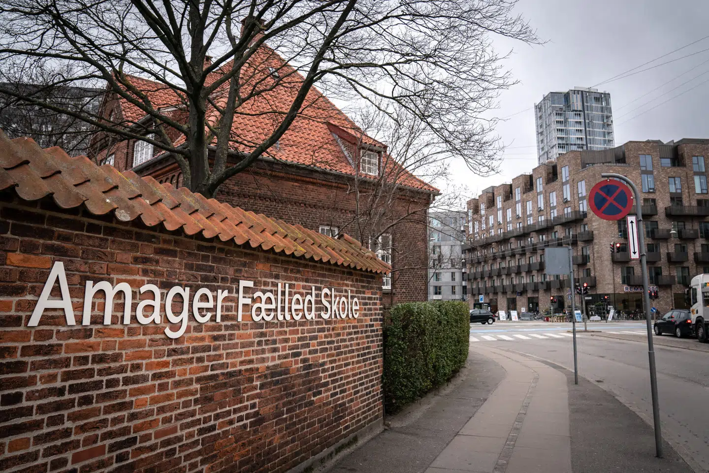 Amager Fælled Skole ligger på Amagerbro i København. Arkivfoto.