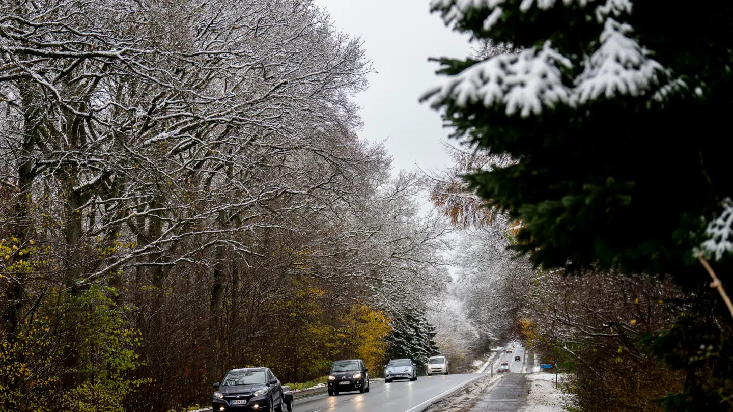 (Arkiv) Der er mulighed for et let snefald, lyder det.