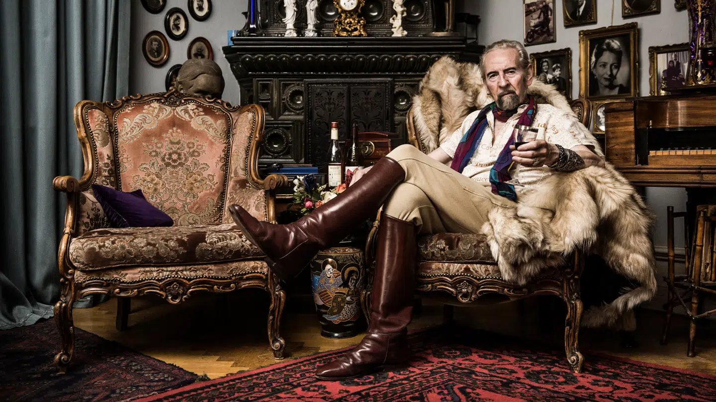 Marcel de Sade blev dømt for bedrageri i begyndelsen af 60erne, og han var kendt som 'den falske markis'.