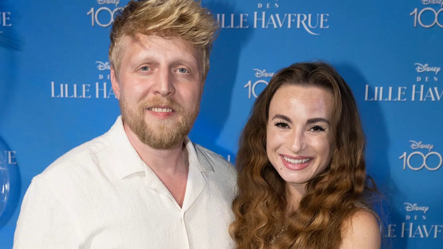 Skuespiller Pelle Emil Hebsgaard og danser Claudia Rex til premiere tilbage i 2023.