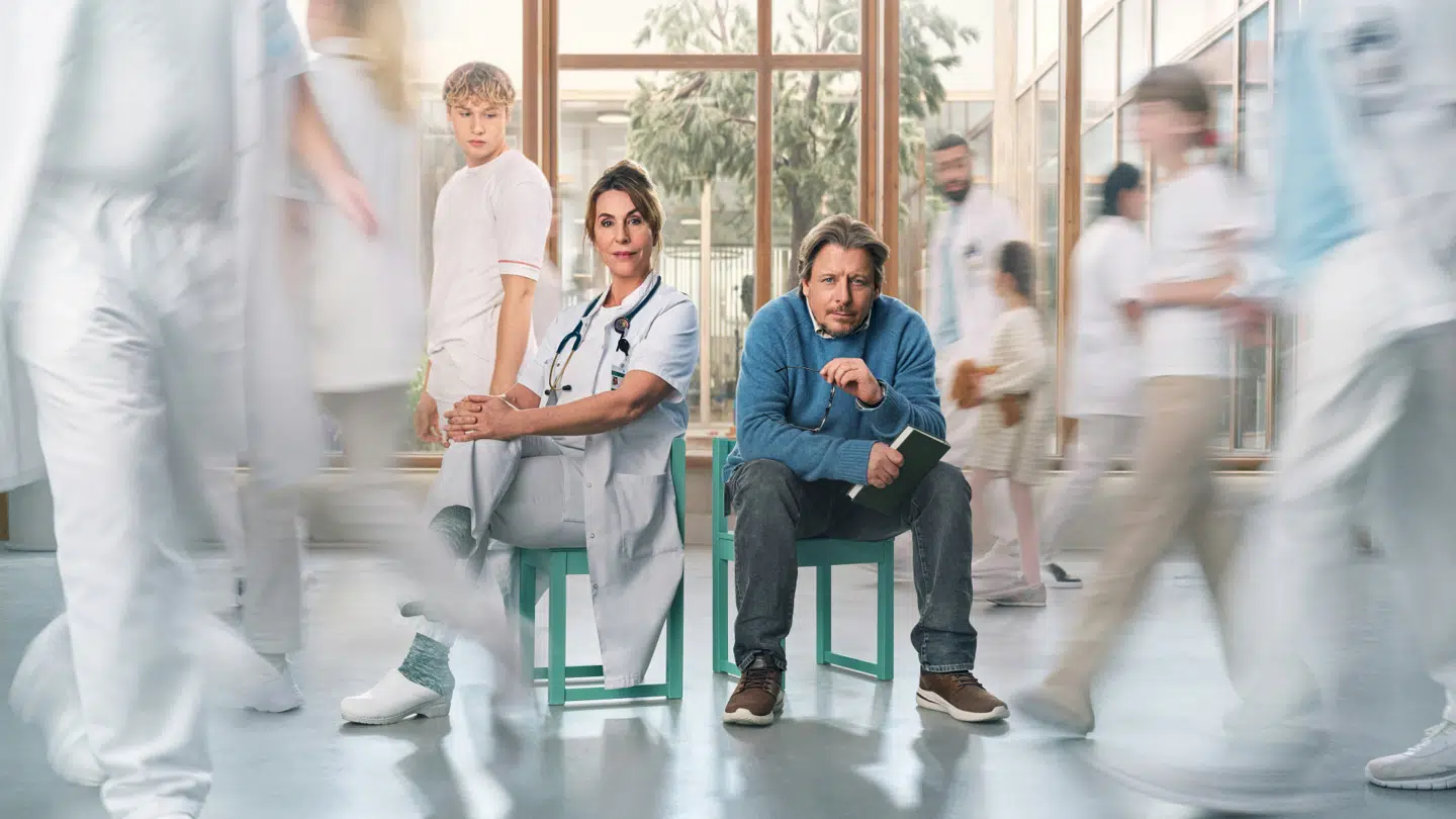 Skuespiller Ann Eleonora Jørgensen og Anders W. Berthelsen spiller hovedrollerne i 'Dag og nat' sæson 2.