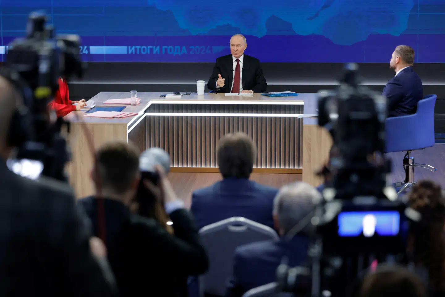 Putin under sit pressemøde for præcis et år siden – 19. december 2024.