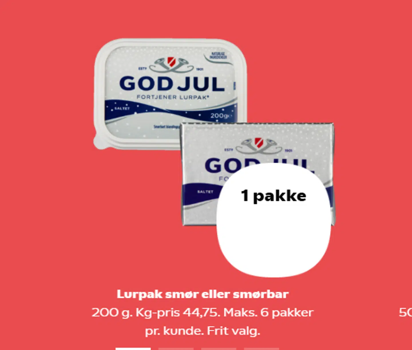 Prisen var også væk i butikkernes tilbudsavis.