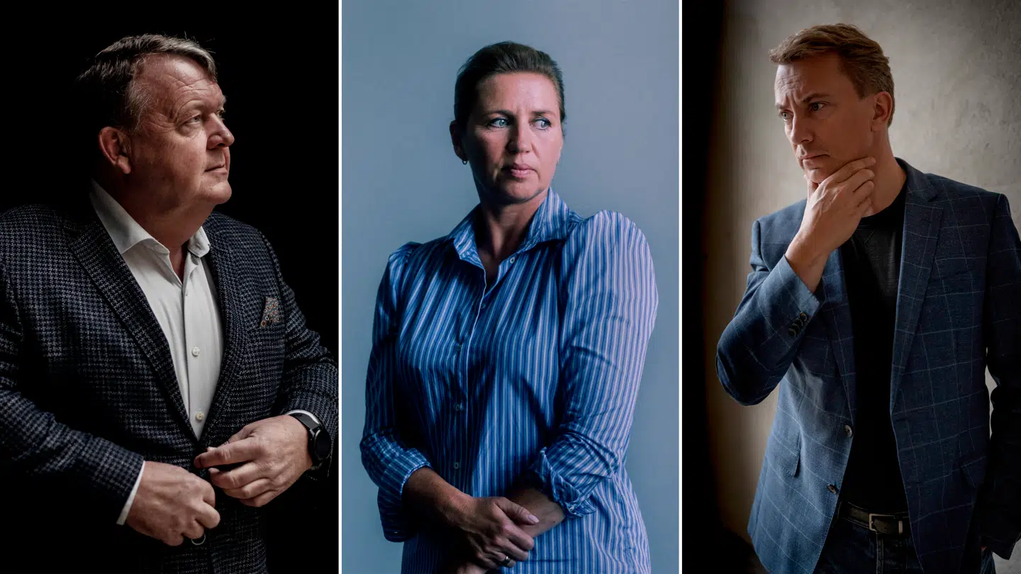 Morten Messerschmidt kræver, at Troels Lund Poulsen på forhånd skal udelukke en regering med Mette Frederiksen (S) og Lars Løkke Rasmussen (M). Ellers vil han pege på sig selv, Inger Støjberg (DD) eller Alex Vanopslagh (LA) som statsminister. Foto: Linda Kastrup/Mathias Svold