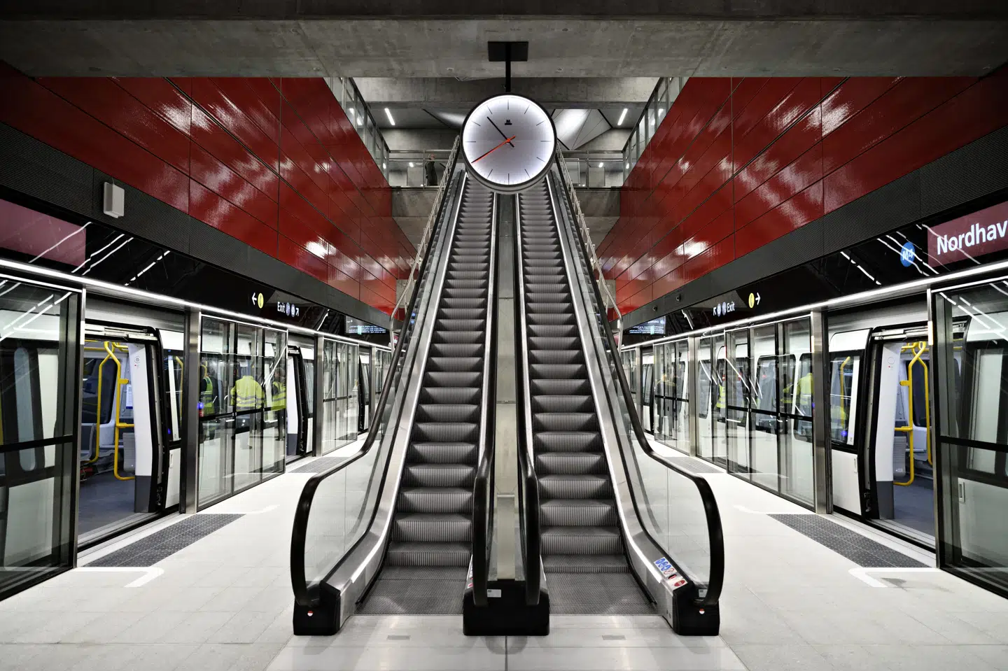 Nordhavn Station på M4-linjen åbnede i 2020, og i 2030 får stationen selskab af flere metrostationer i den ydre del af Nordhavn. (Arkivfoto).