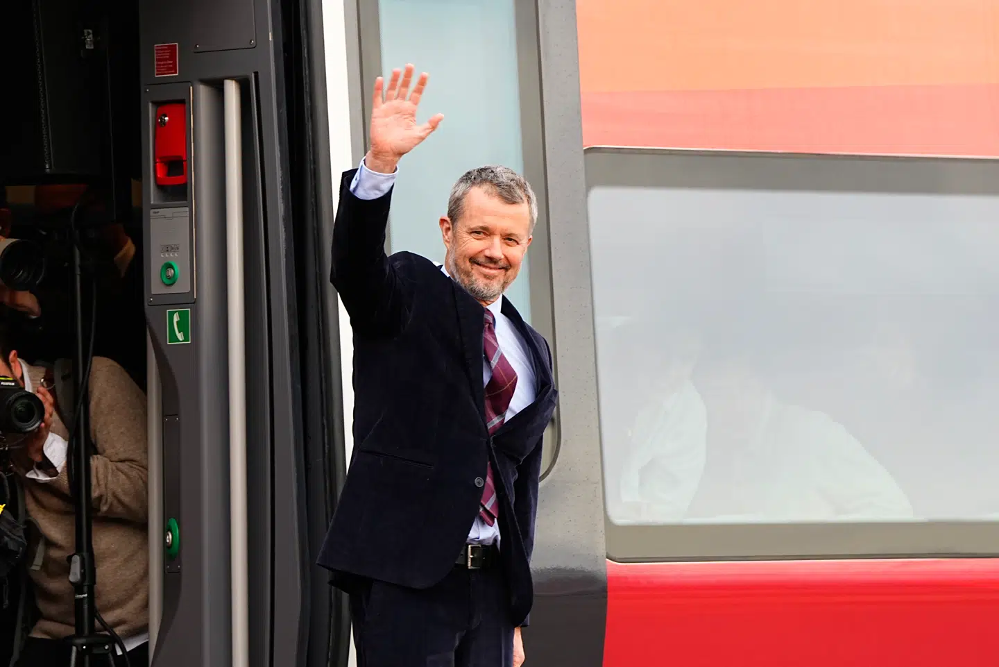 Kong Frederik indvier Midtjyske Jernbaners nye batteritog i Lemvig, fredag den 19. december 2025.