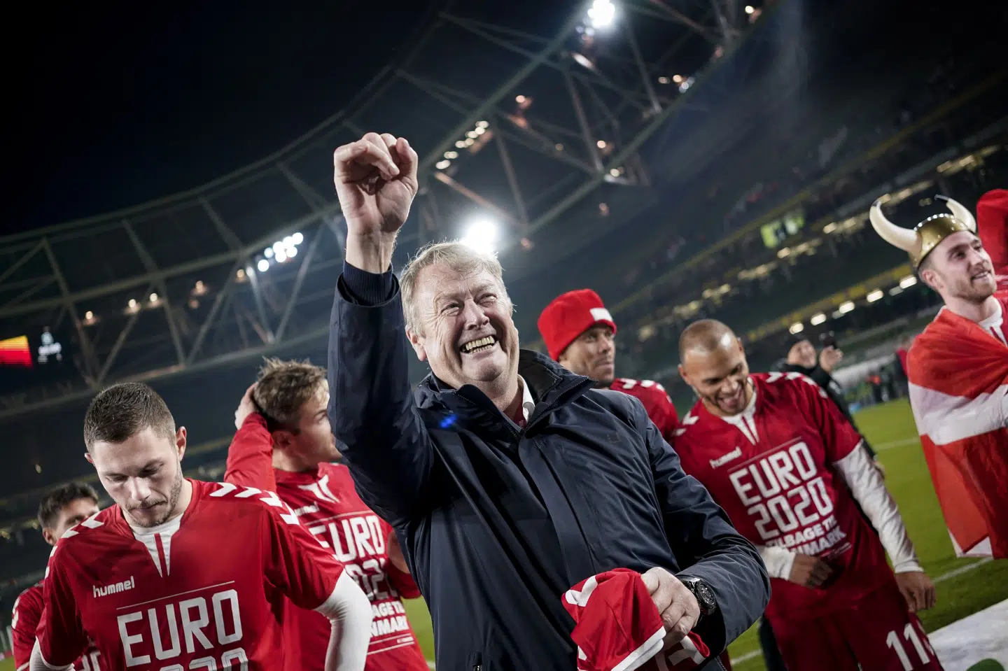 Åge Hareide kvalificerede Danmark til både VM i 2018 og EM i 2020. I begge tilfælde blev den afgørende kvalifikationskamp spillet i Dublin. (Arkivfoto).