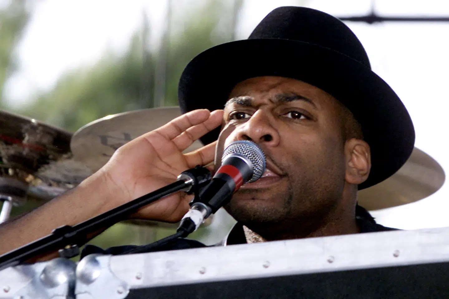 Jam Master Jay optræder i Las Vegas året inden han blev skudt og dræbt i sit musikstudie i New York i 2002. (Arkivfoto).