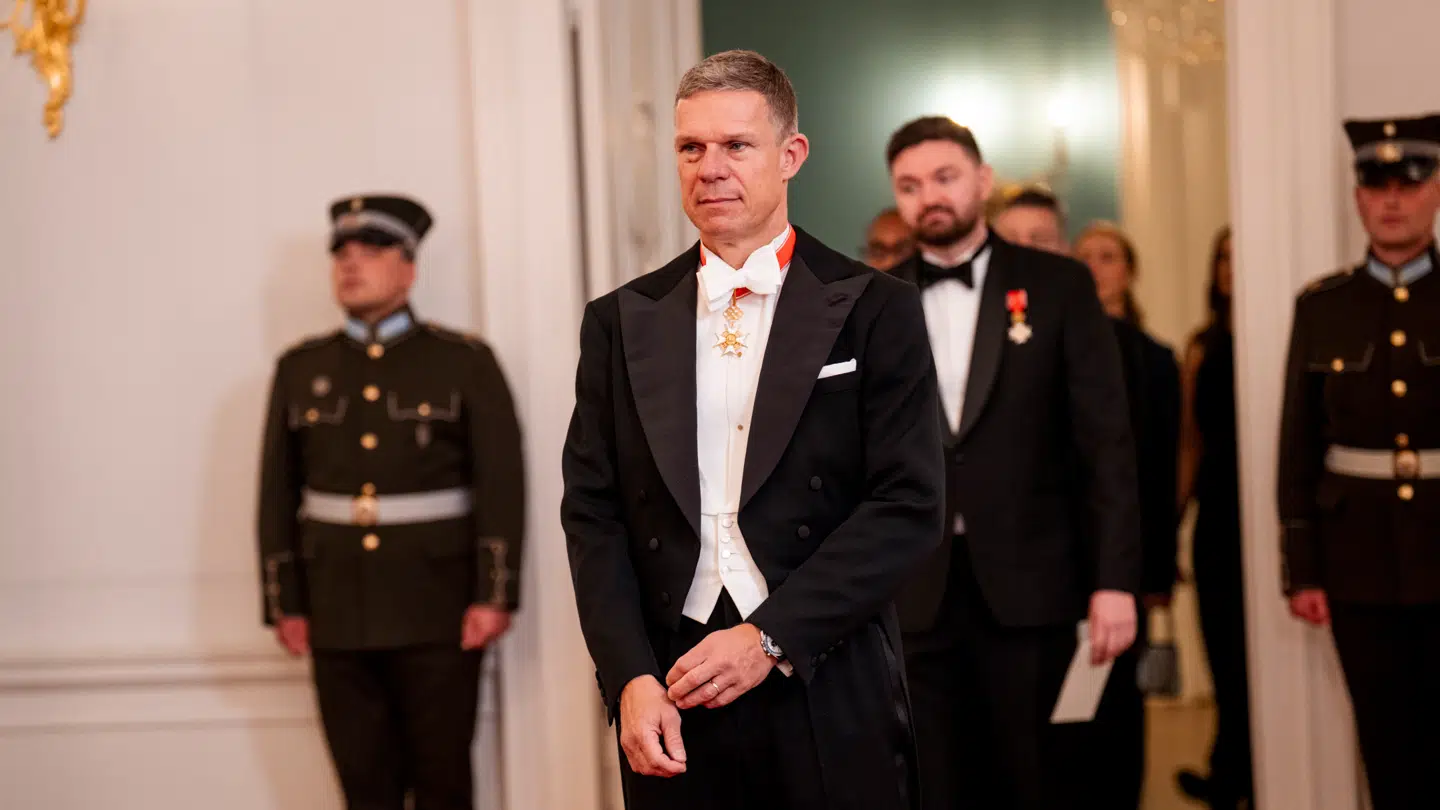 Morten Roland Hansen ankommer til statsmiddag på Riga Slot i Riga i år.
