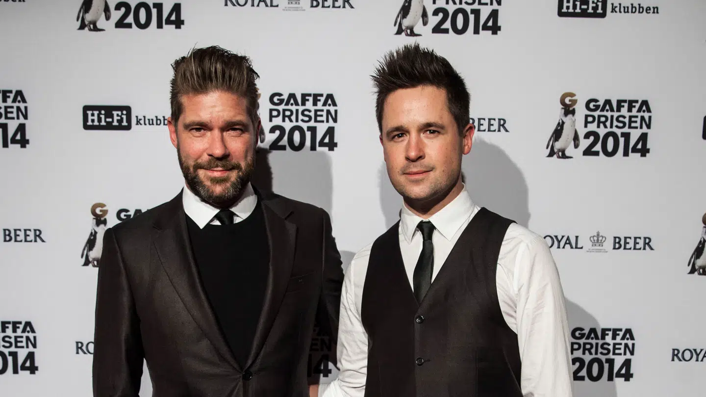 Søren Rasted med sin nevø, som i samspil kalder sig 'Hej Matematik'.