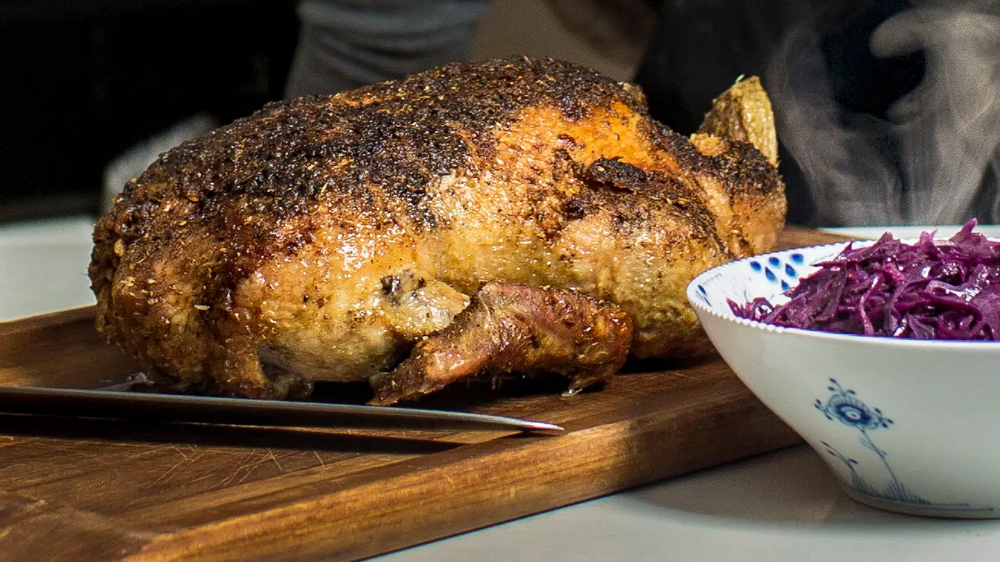 Arkivfoto af juleand.