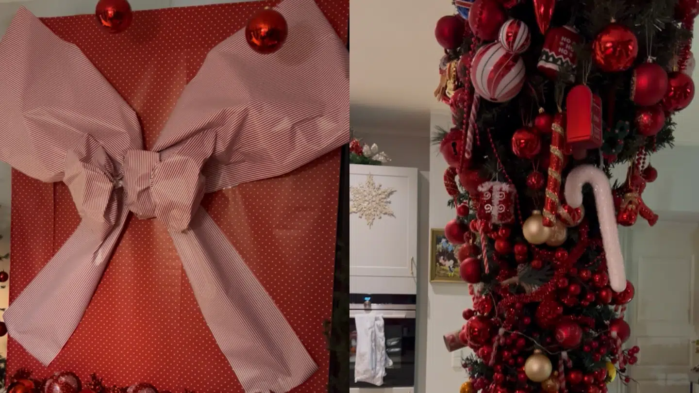 I år er der rødt tema hjemme hos Silas Holst.