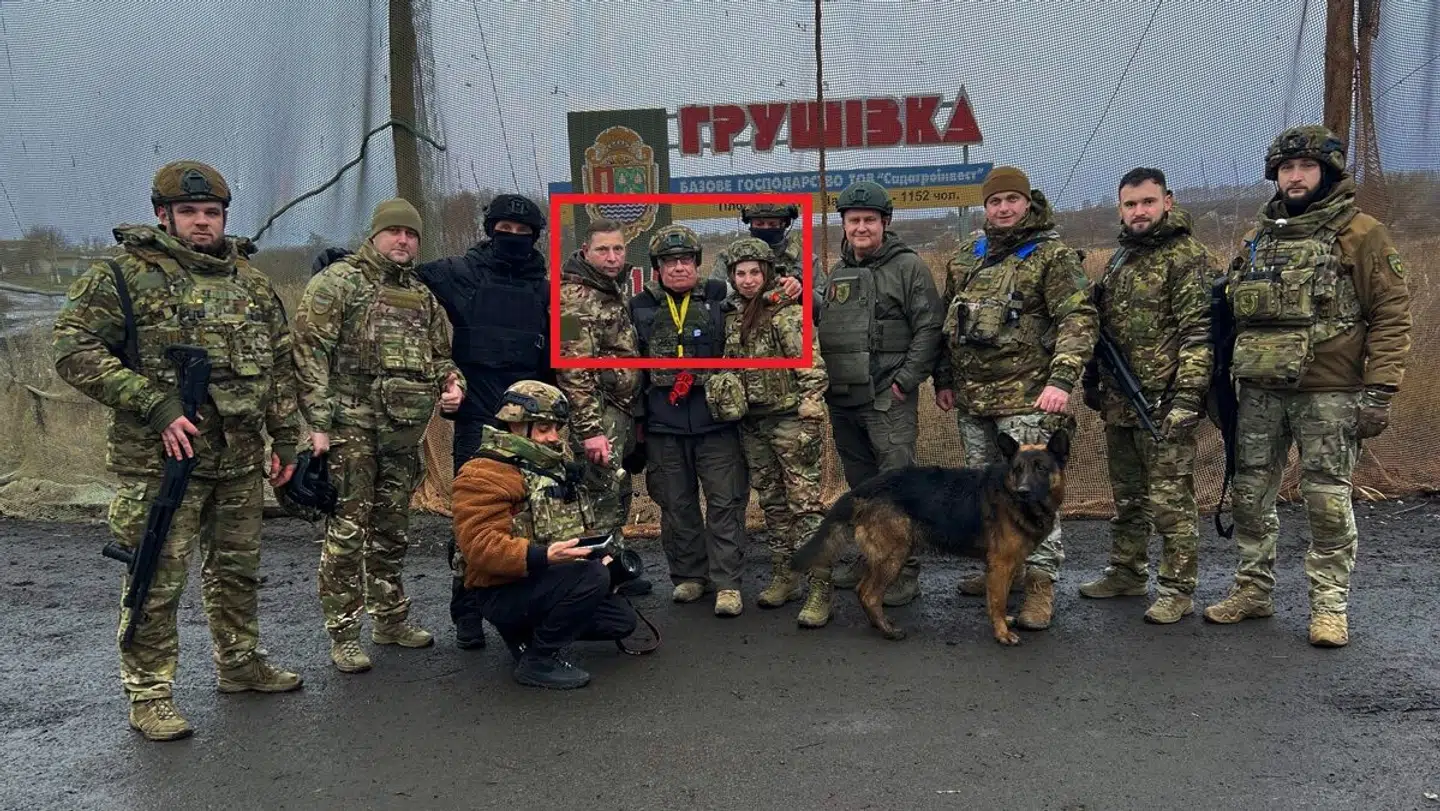 Rigmanden Howard Buffett nær fronten ved Kupjansk i det østlige Ukraine.