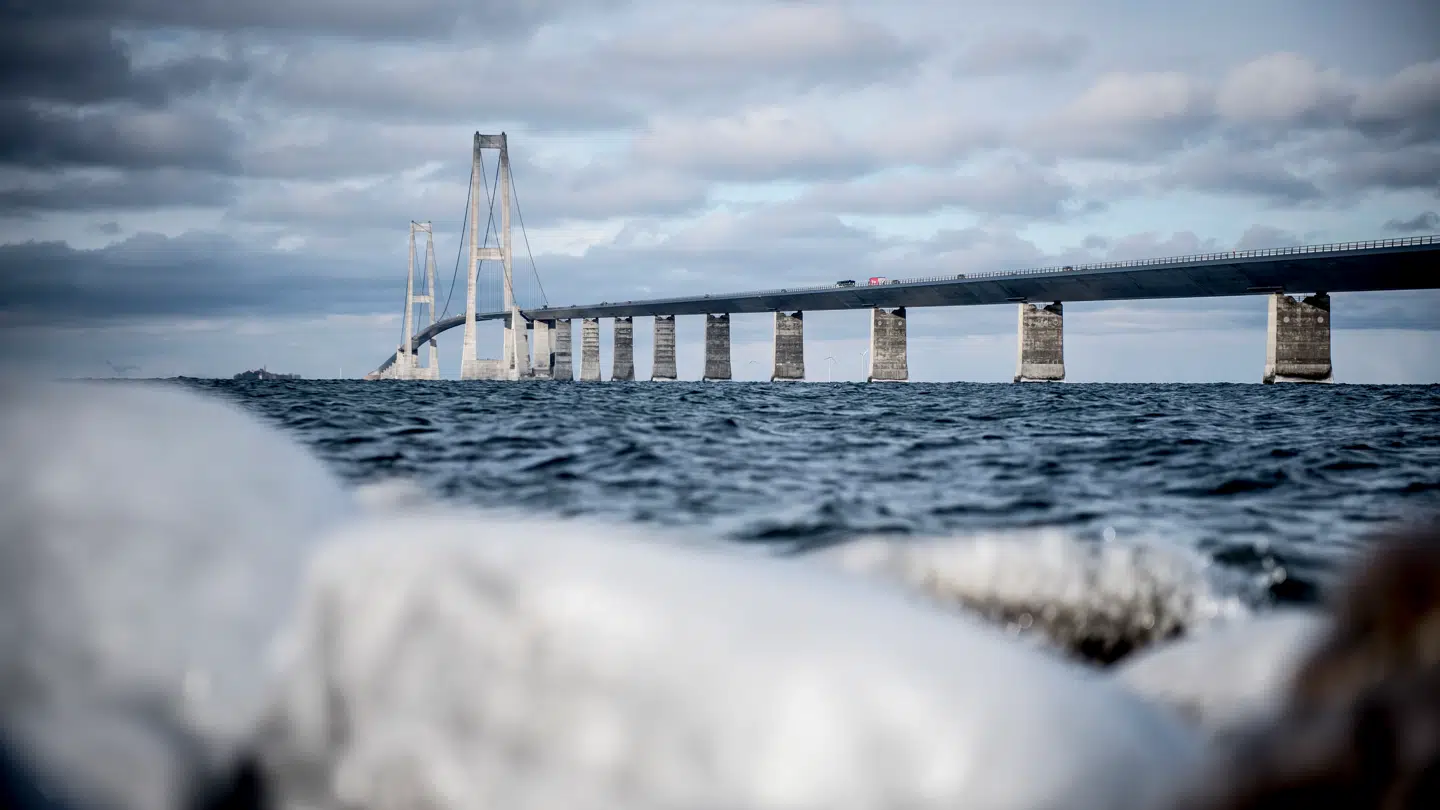 ARKIVFOTO: Frostvejr ved Storebælt, tirsdag den 27. februar 2018.