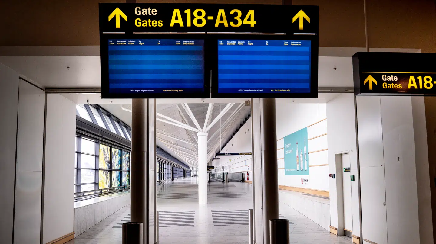 Politiet rykkede ud til Oslo lufthavn.