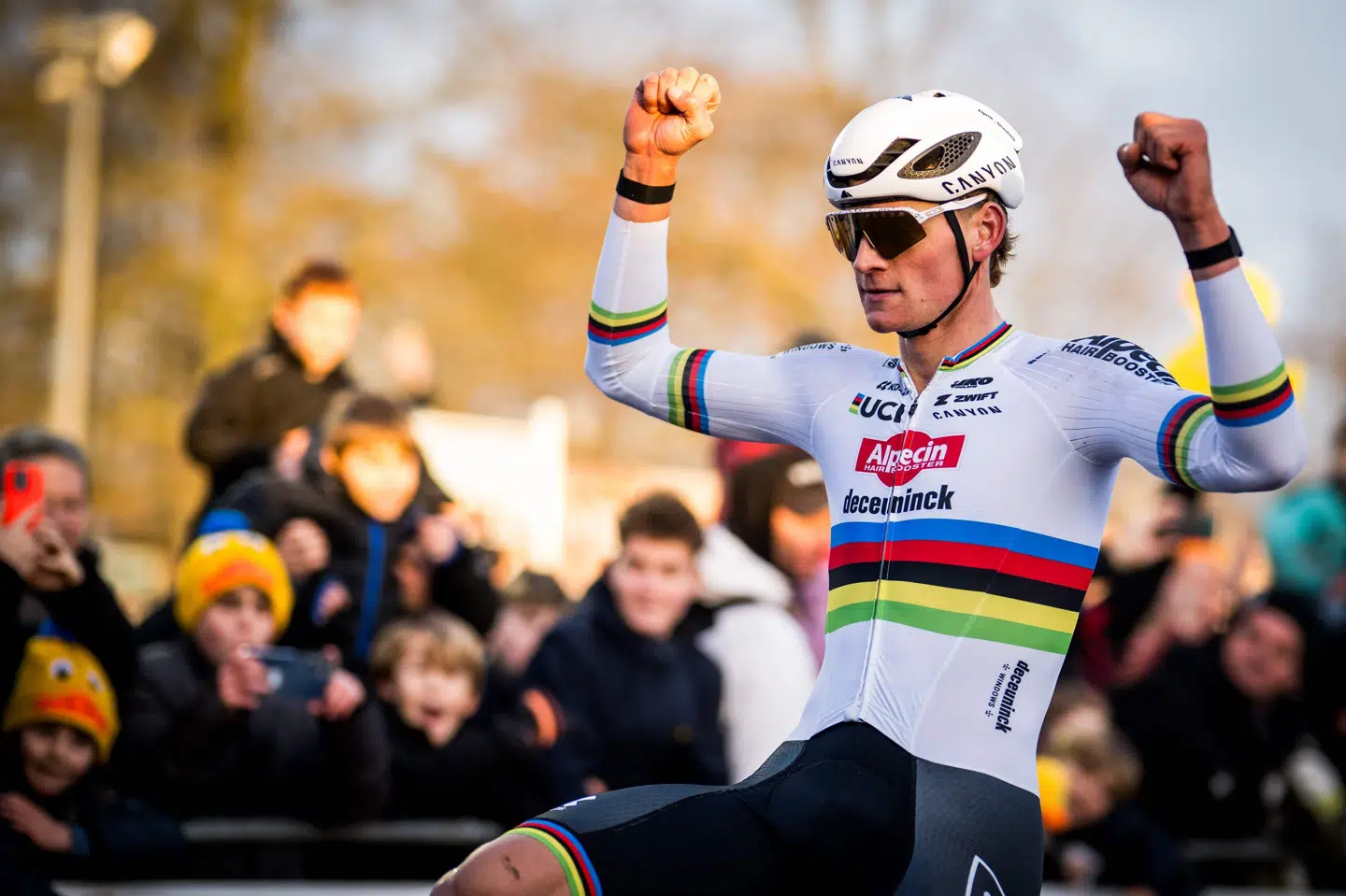 Mathieu van der Poel demonstrerede fredag, at han er i en klasse for sig selv i cykelcross. (Arkivfoto).