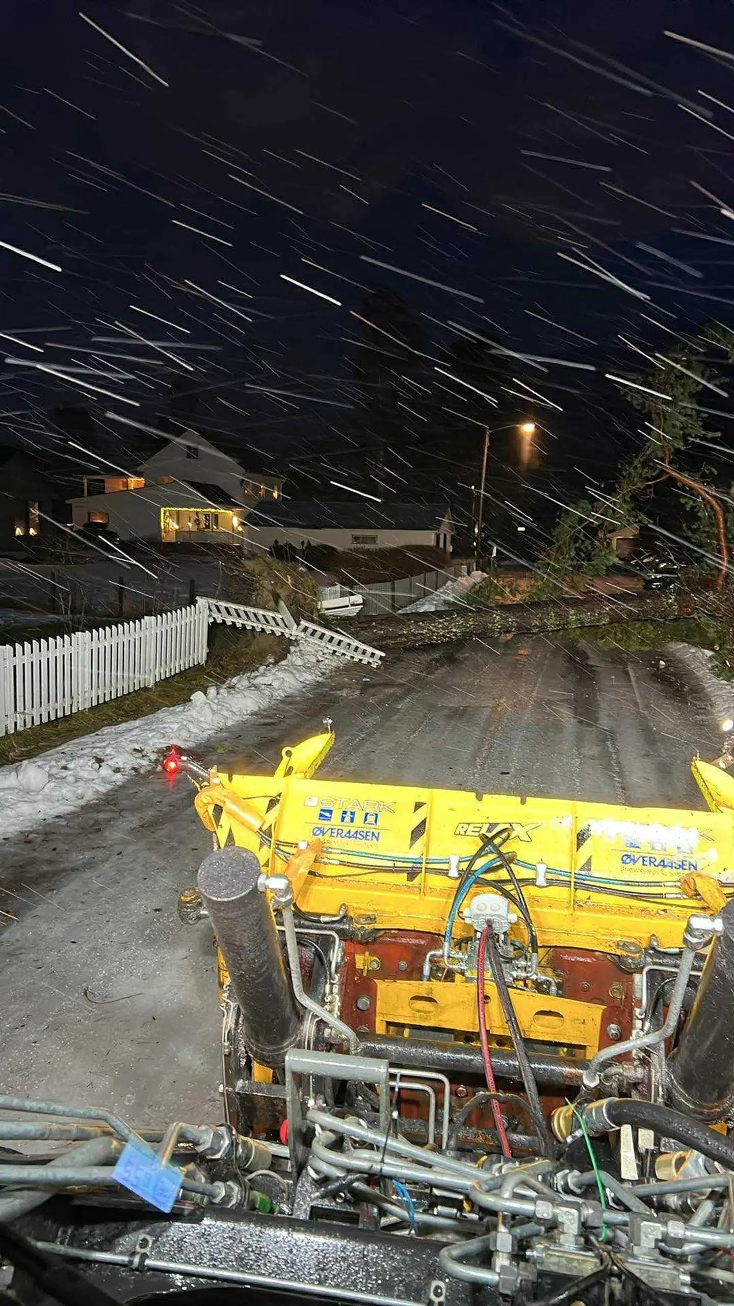 Her ses et billede af et væltet træ i Saltdal Kommune, der ligger i Nordland i Norge.