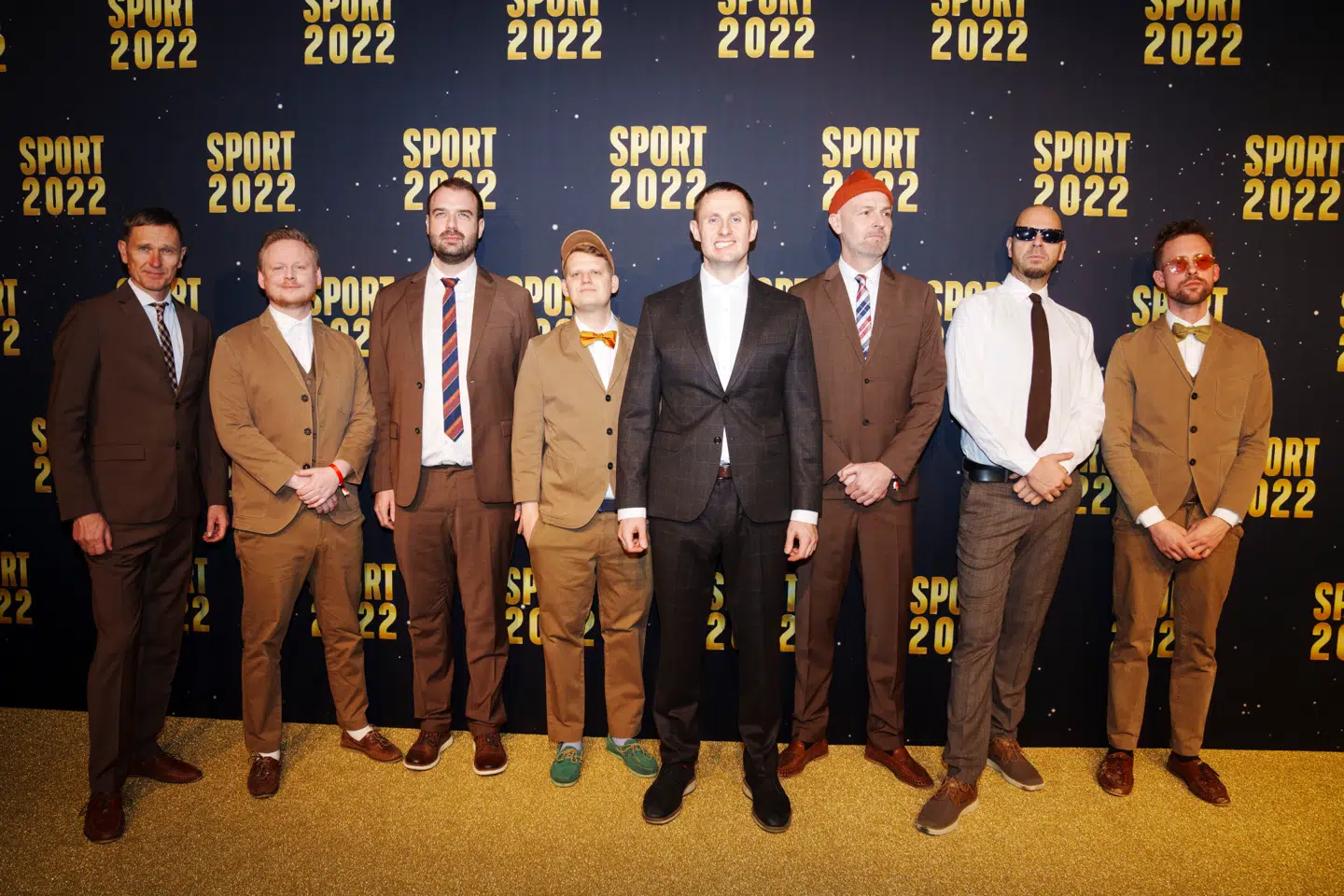 Benjamin Hav og sit populære band 'Familien'. Emil Falk står længst til højre.