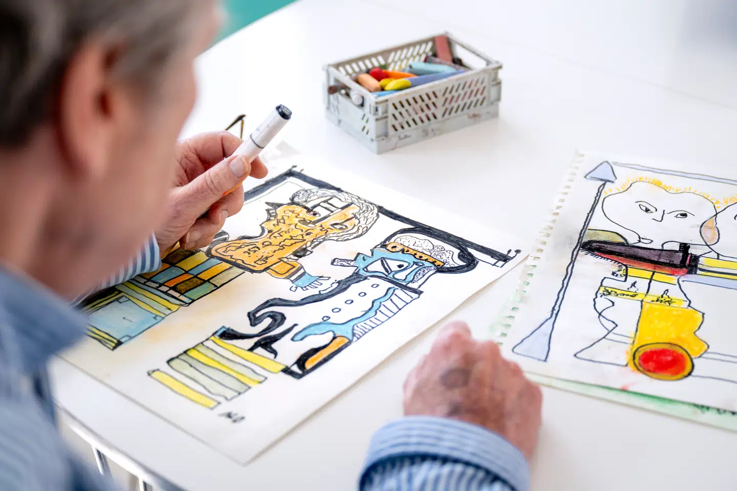 Niels 'Noller' Olsen har efter sit farvel til musikken kastet sig over en af sine gamle interesser: billedkunst.