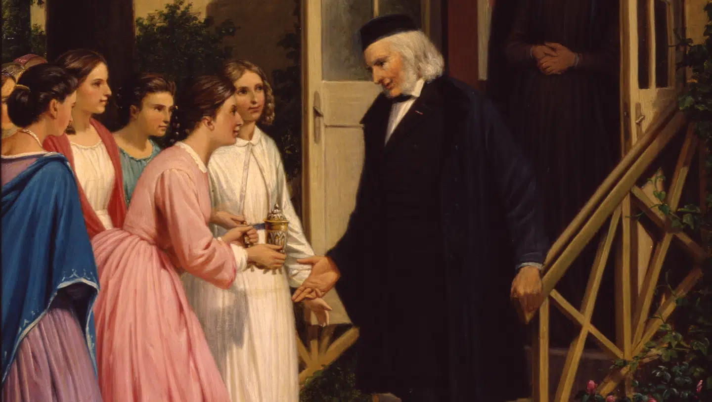 Forfatter Lone Kølle Martinsen vil væk fra historien som den hvide mands bedrifter. Men er hendes hovedperson, B.S. Ingemann, ikke en stor hvid mand? Foto fra bogen.