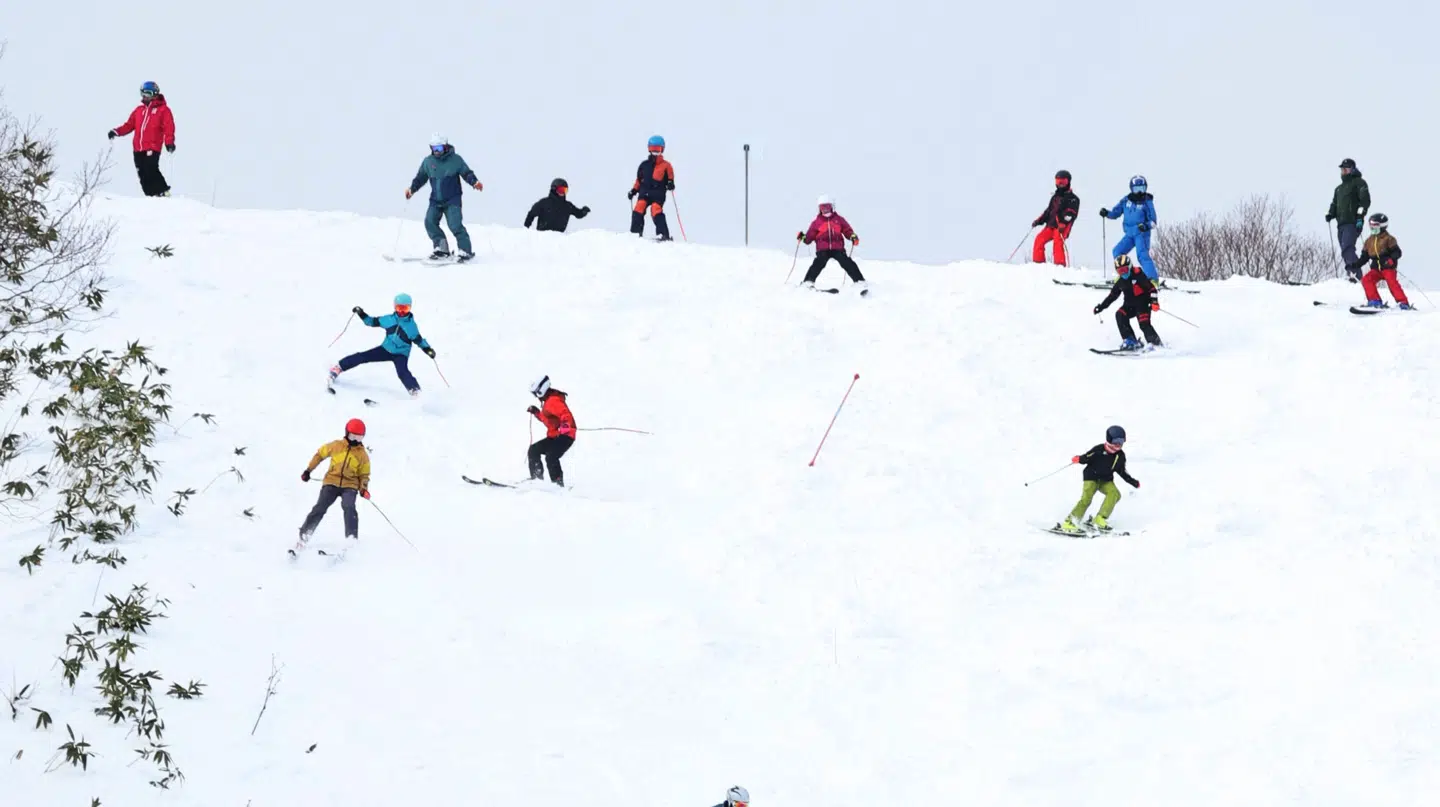 Billede fra Asari Ski Resort i Otaru på den japanske ø Hokkaido, hvor en femårig dreng søndag mistede livet