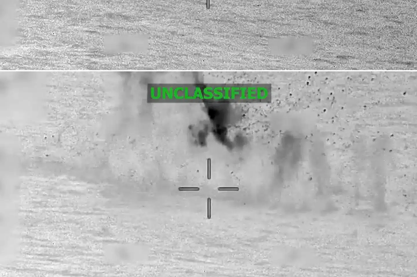 Video delt på X mandag af amerikanske Southcom viser tilsyneladende dødeligt angreb i Stillehavet mod båd, som USA påstår var involveret i narkohandel.