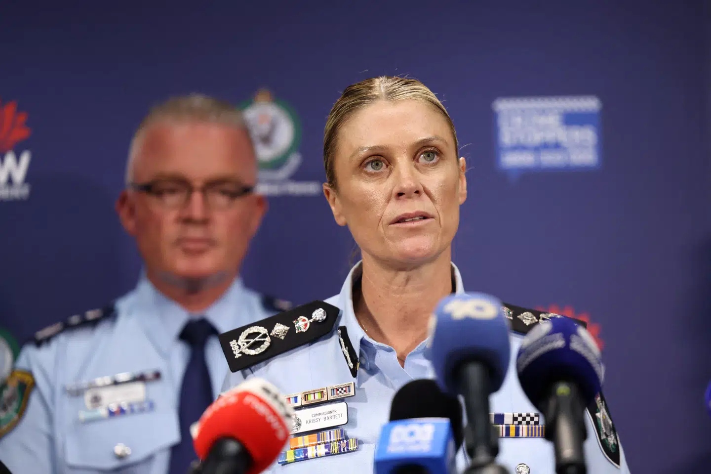 Chefen for det australske forbundspoliti, Krissy Barrett, har løbende udtalt sig om masseskyderiet i Bondi 14. december. Tirsdag siger hun, at politiet ikke mener, at formodede gerningsmænd var en del af en større terrorcelle. (Arkivfoto).