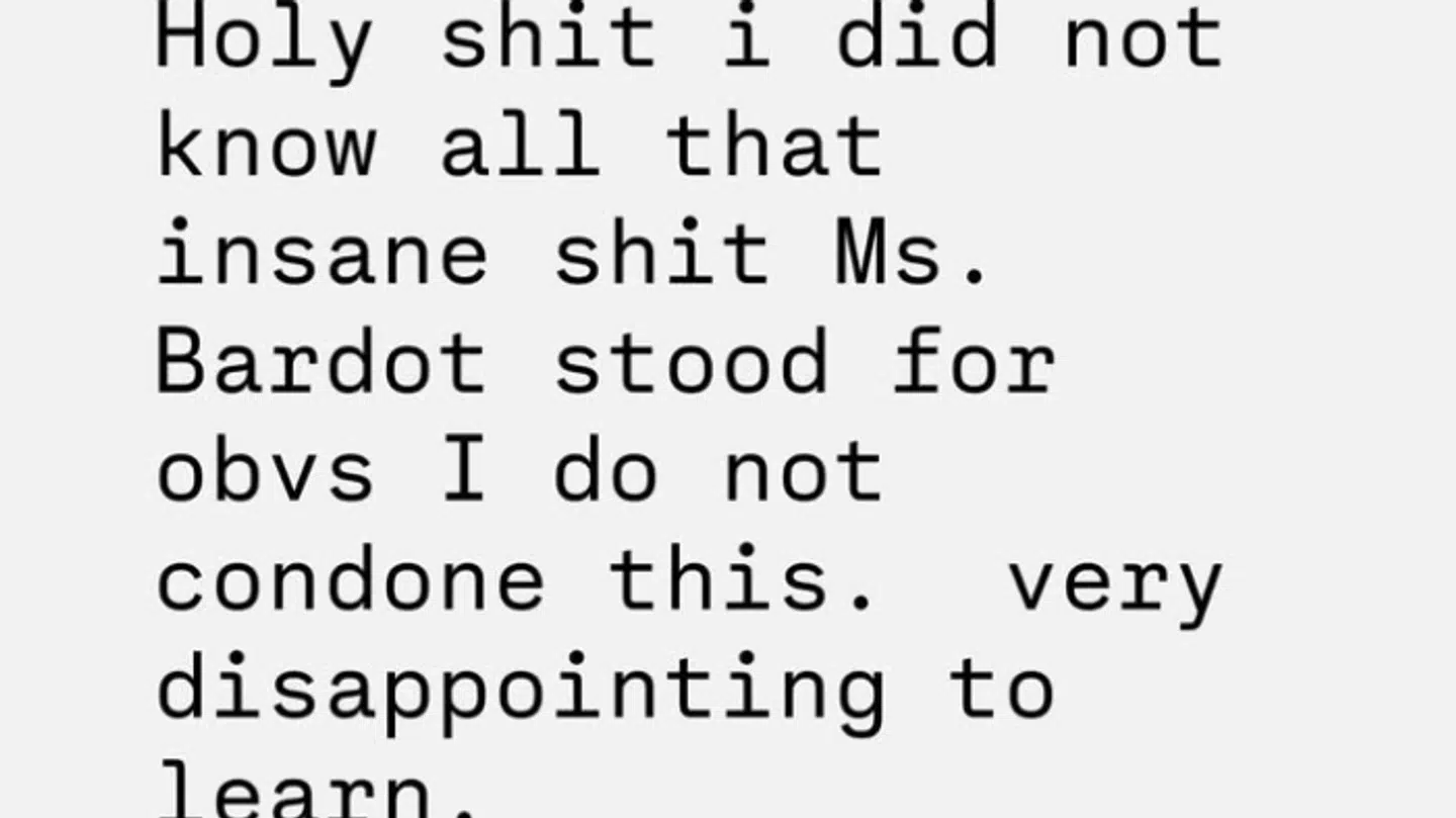 Teksten fra Chappell Roans instagram-story mandag.