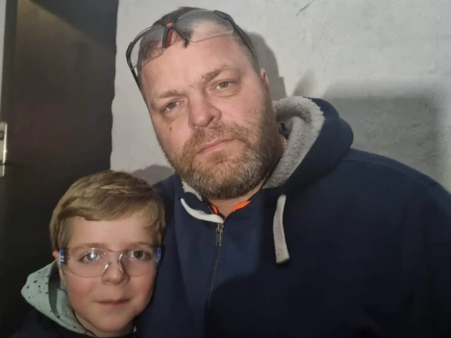 Jacob Hagerup og sin søn.