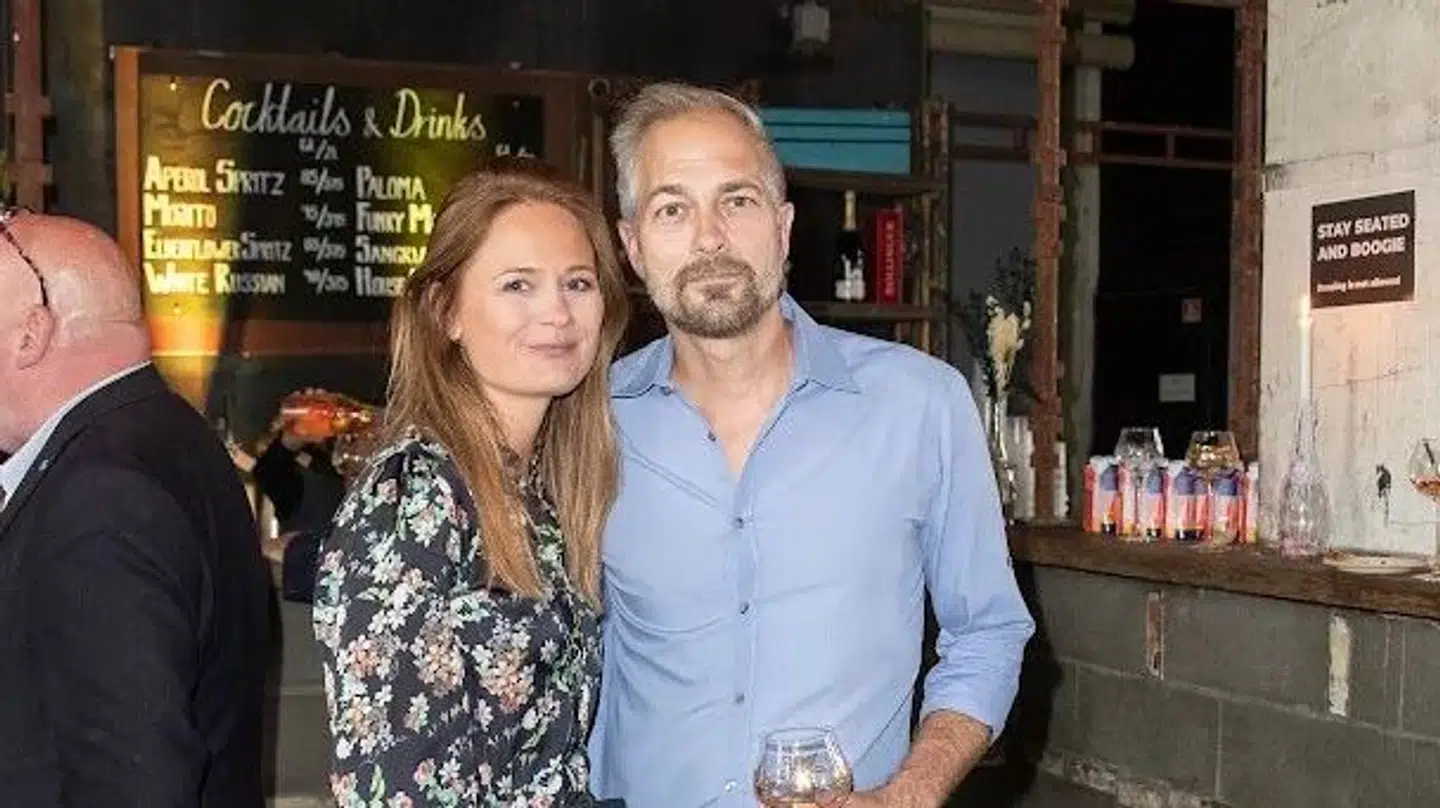 Mette Østergaard og Jonas Kuld Rathje til en bogreception.