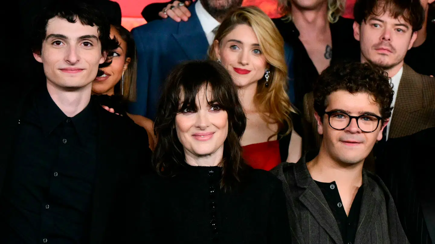 Her ses flere af hovedpersonerne i 'Stranger Things'.