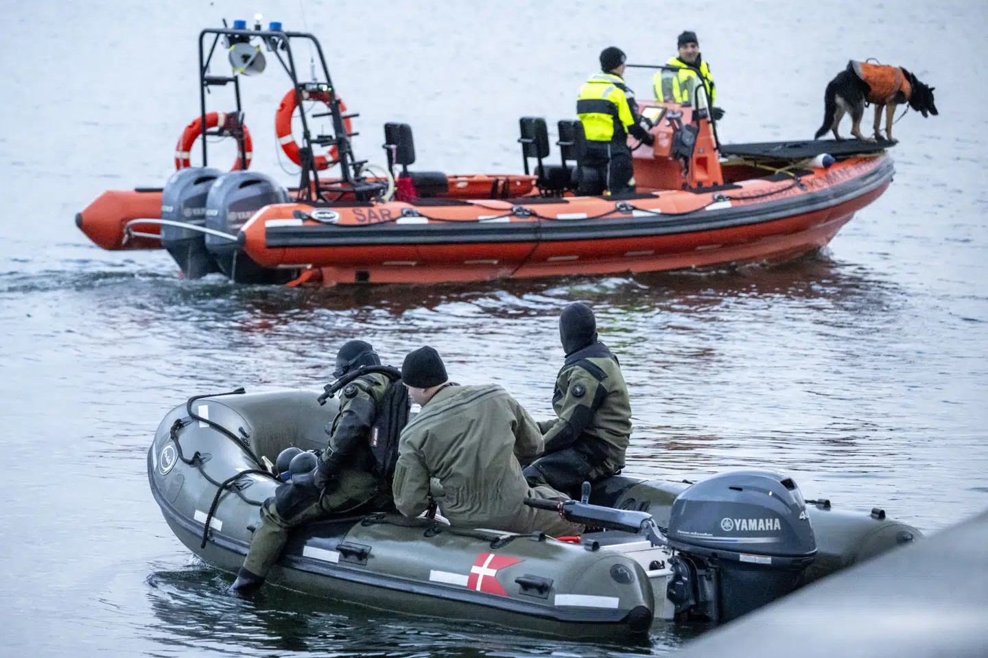 Dykkere og vandsøgningshunde har torsdag ledt efter en 16-årig svensk dreng ved Helsingør Havn. Han blev fundet på bunden senere på eftermiddagen.