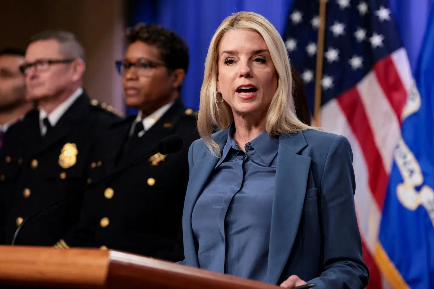 Justitsminister Pam Bondi fortæller, at Nicolás Maduro og hans hustru vil blive retsforfulgt i New York. (Arkivfoto).