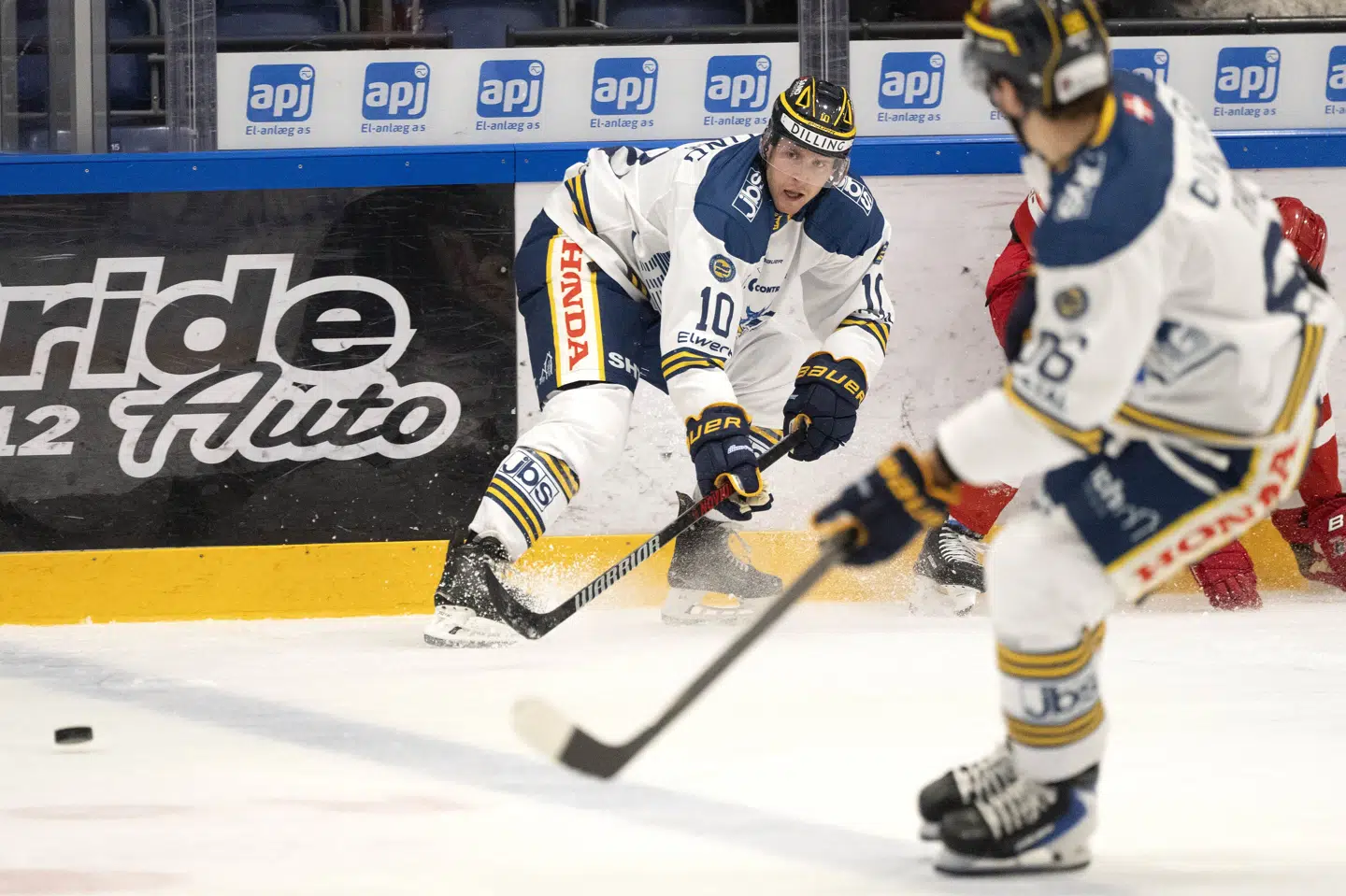 Josh Prokop åbnede efter tre minutter ballet for Herning, der tog en forventet sejr over Rødovre i Metal Ligaen. (Arkivfoto).